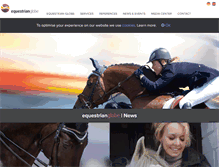 Tablet Screenshot of equestrian-globe.com